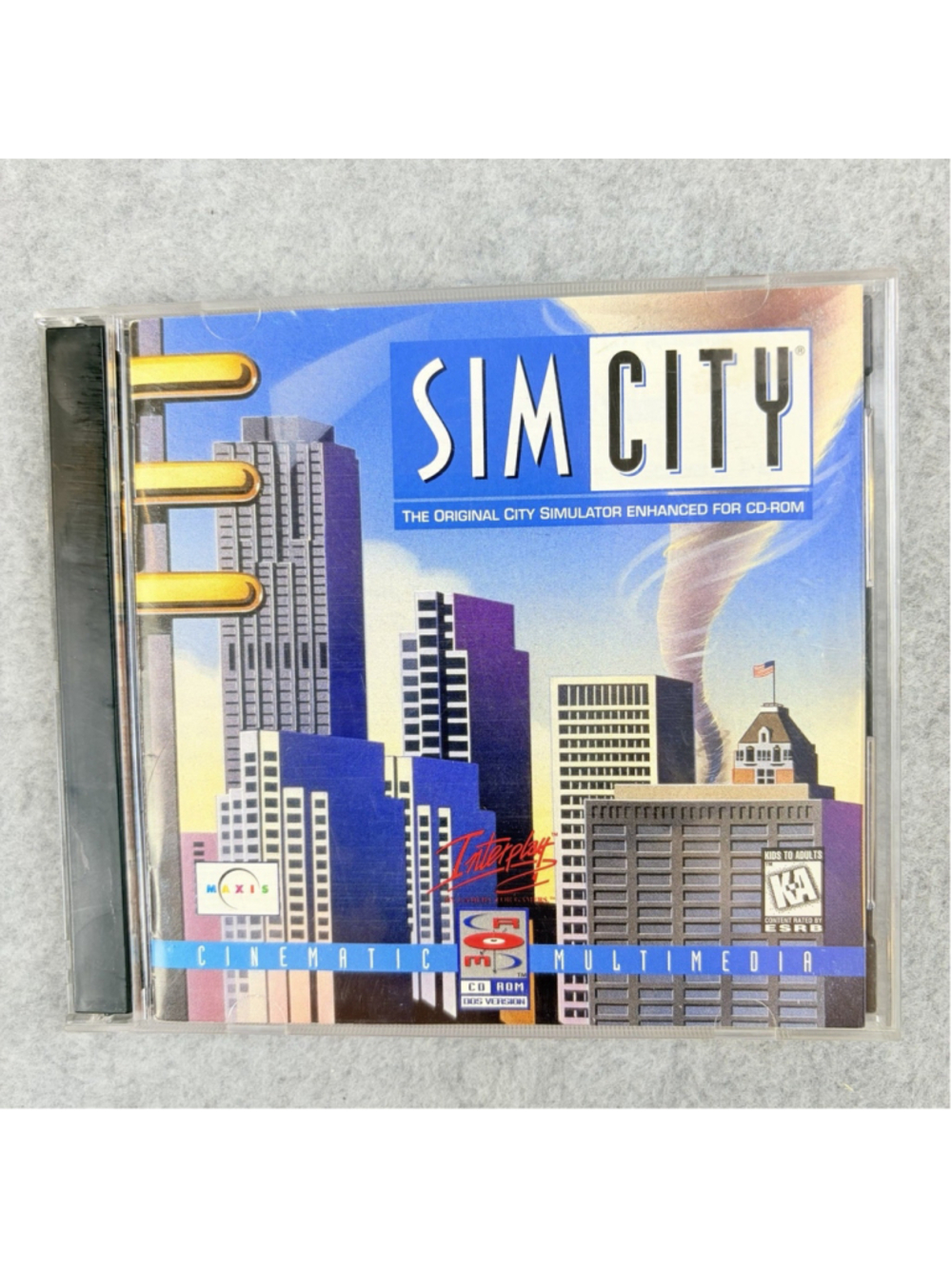 SimCity Enhanced CD-ROM Original City Simulator PC DOS 1997 Maxis Interplay